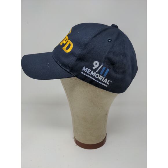New York Police NYPD 9/11 Memorial Strapback Hat Black Embroidered Logo NWT - Picture 4 of 10